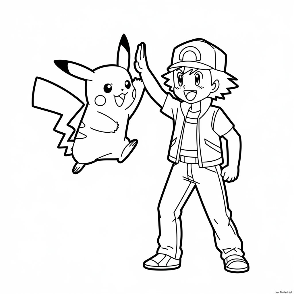 desenhos do pikachu para colorir