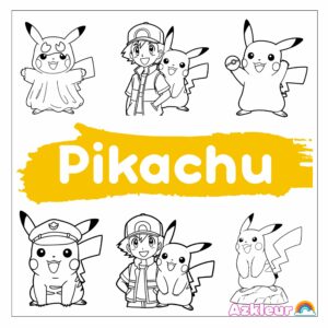 Pikachu para Colorir