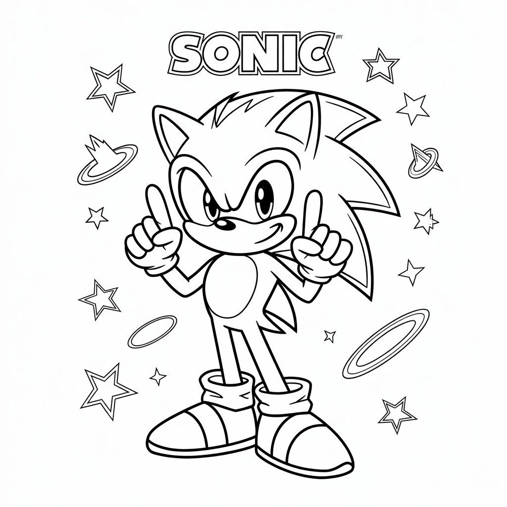 desenhos para colorir sonic
