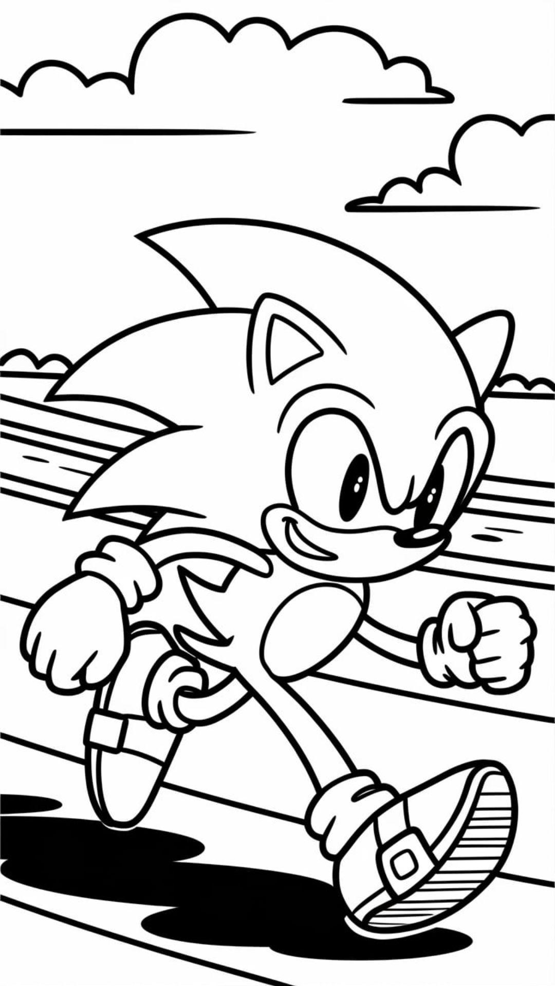 coloring pages sonic para colorir