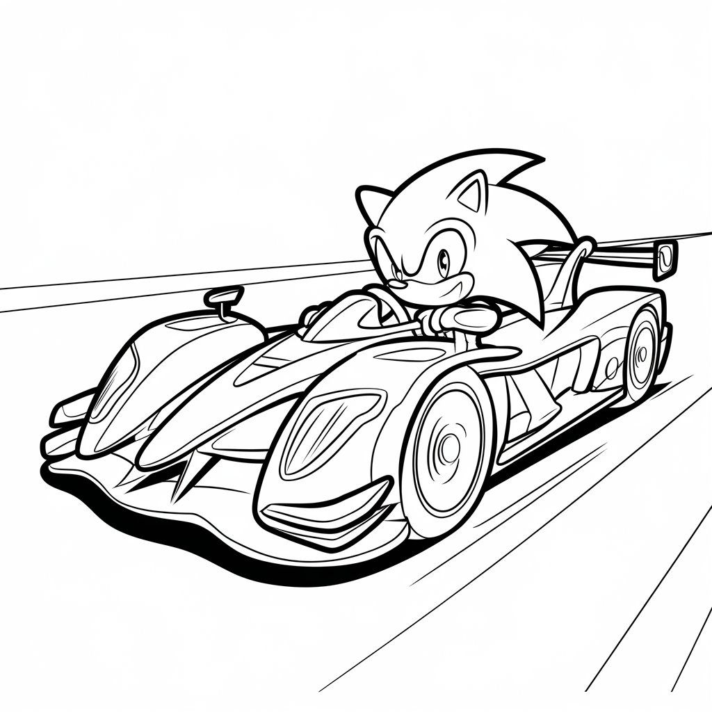 desenhos do sonic para colorir