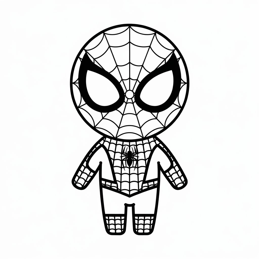 desenho do homem aranha para colorir