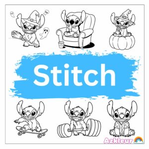 Stitch para Colorir