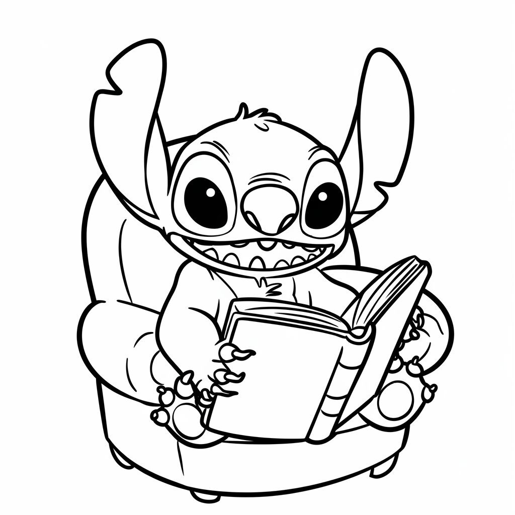 desenho do stitch para colorir e imprimir