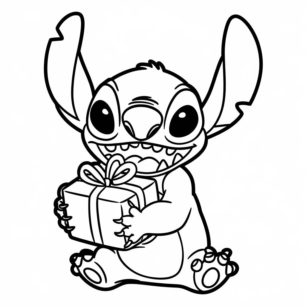 desenho do stitch para colorir