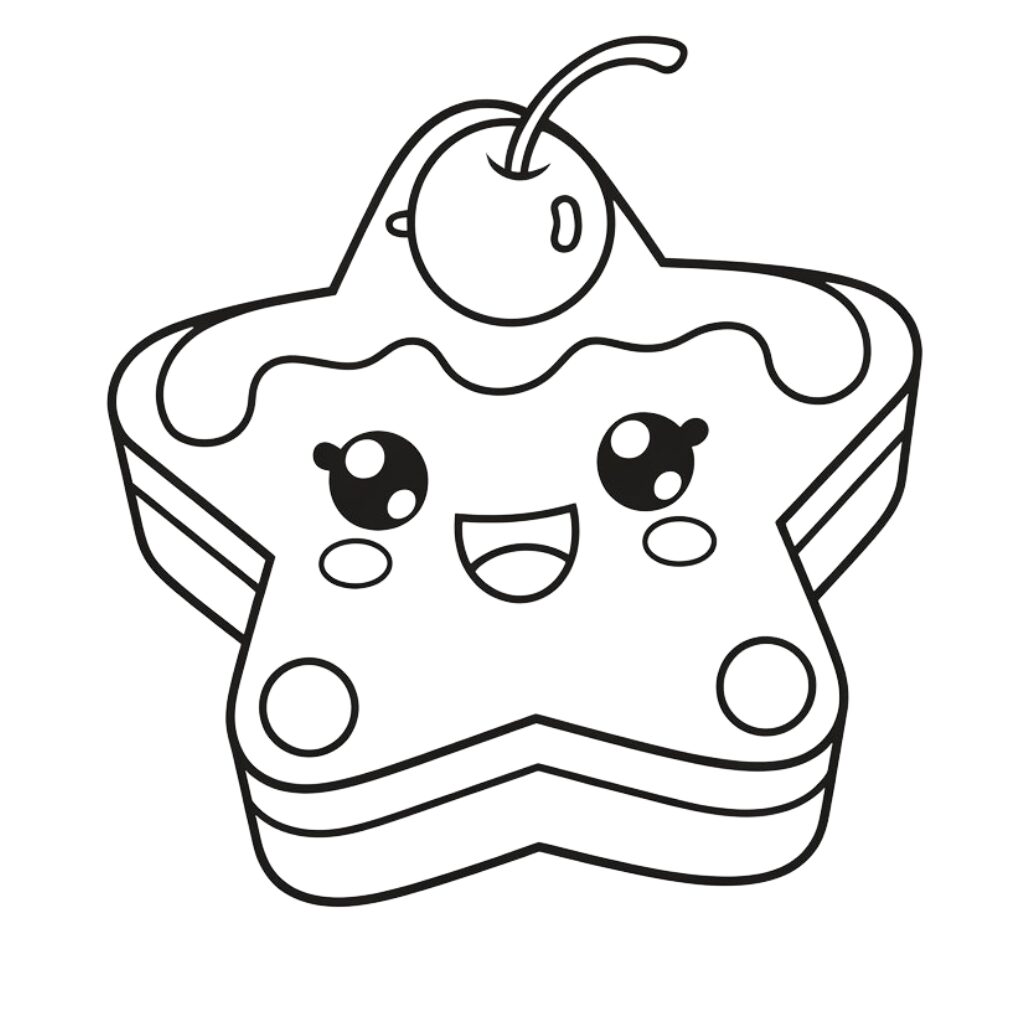 desenho de bolo para colorir