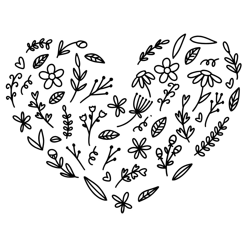 corações para colorir e imprimir