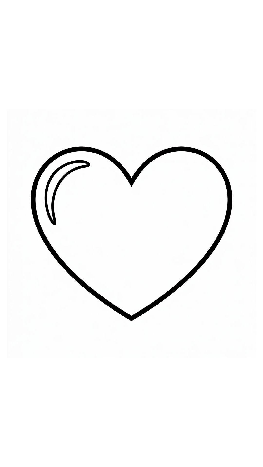 bonitinho corações para imprimir