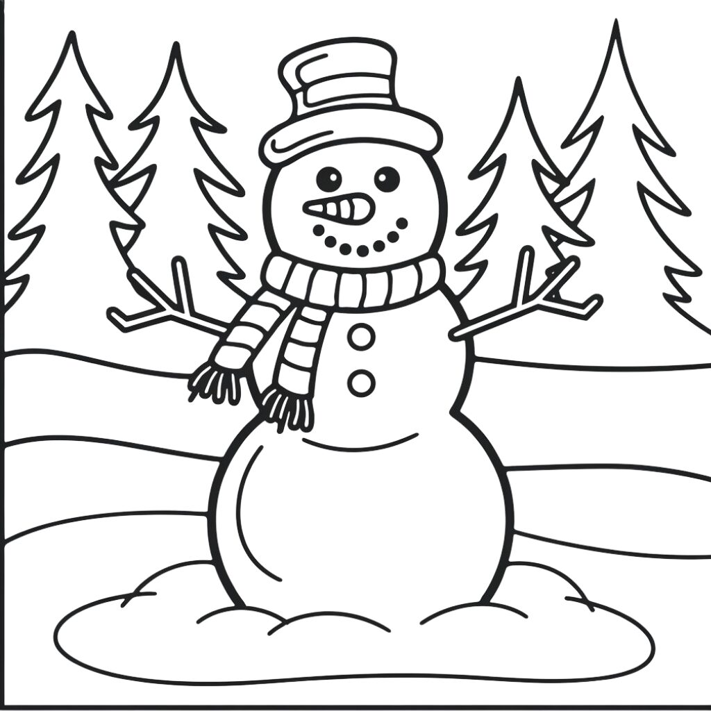 desenhos de inverno para colorir