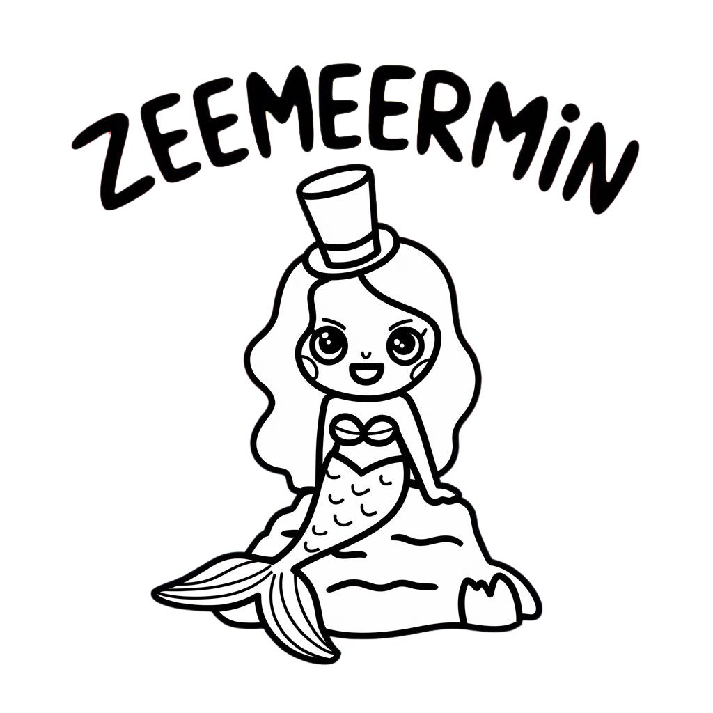 sereia para colorir e imprimir