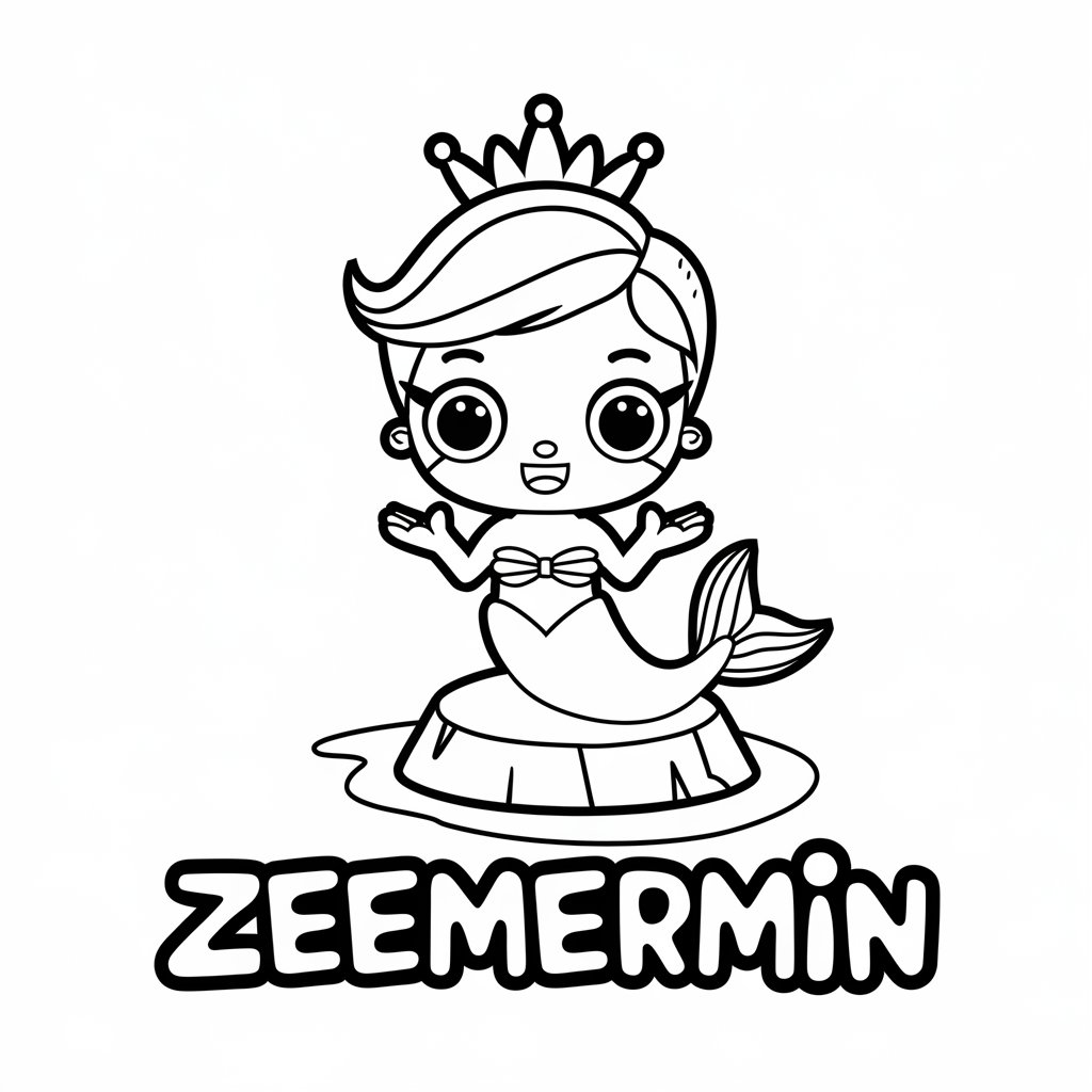 desenhos sereia para colorir