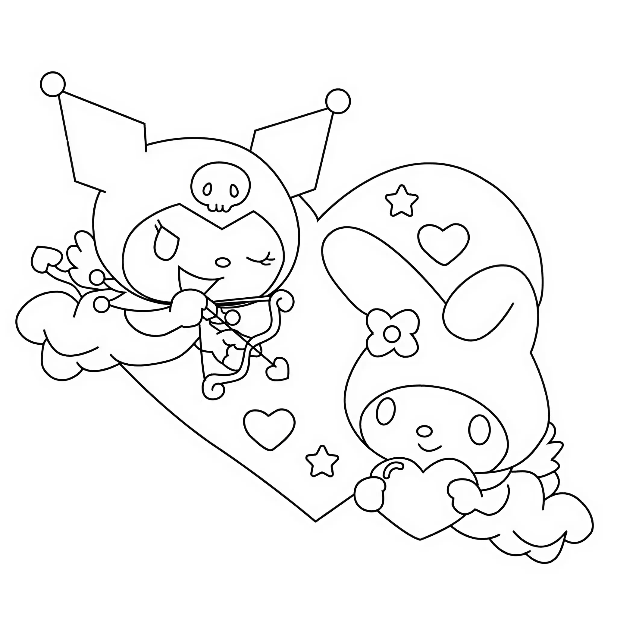 desenhos para colorir da kuromi