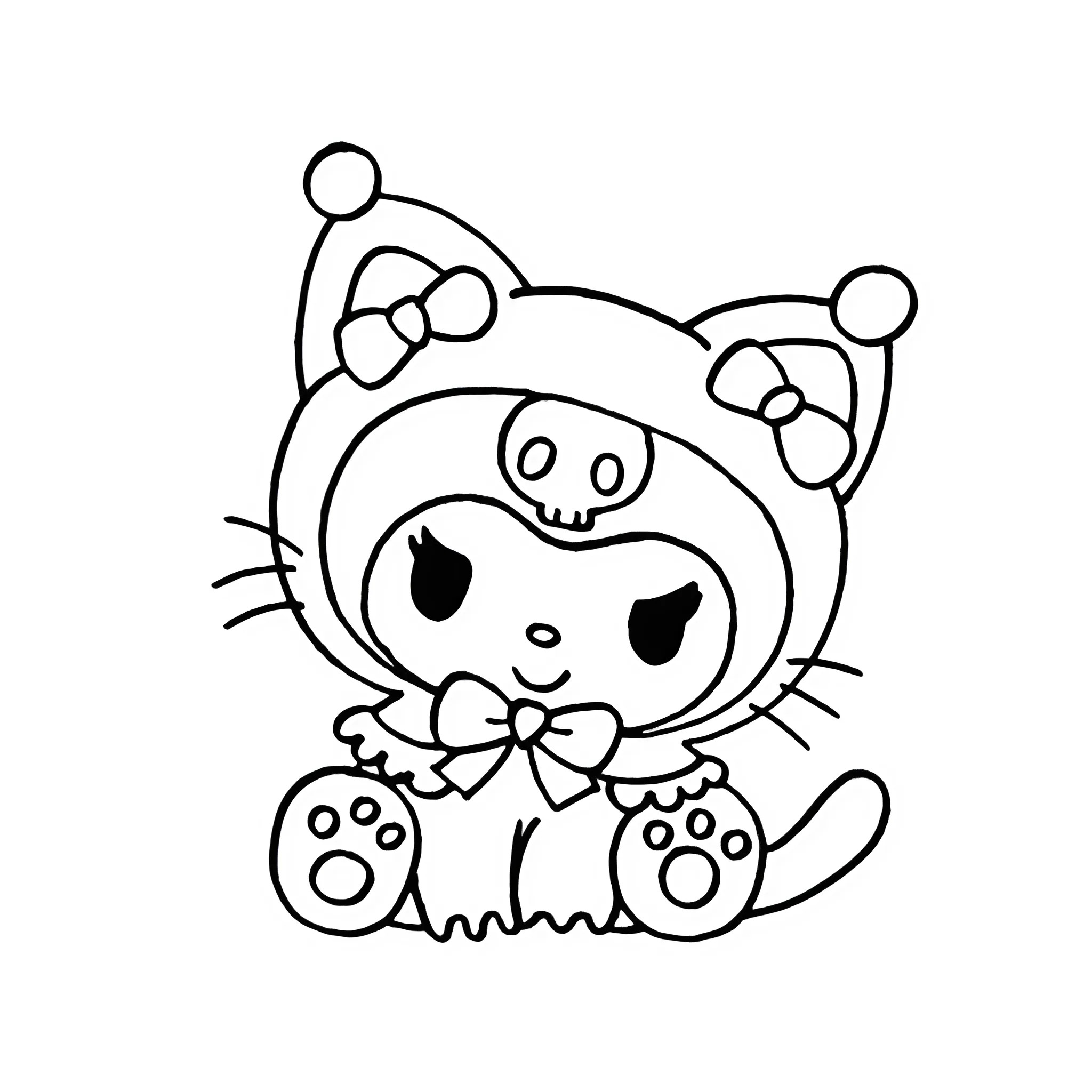 desenho da kuromi para colorir