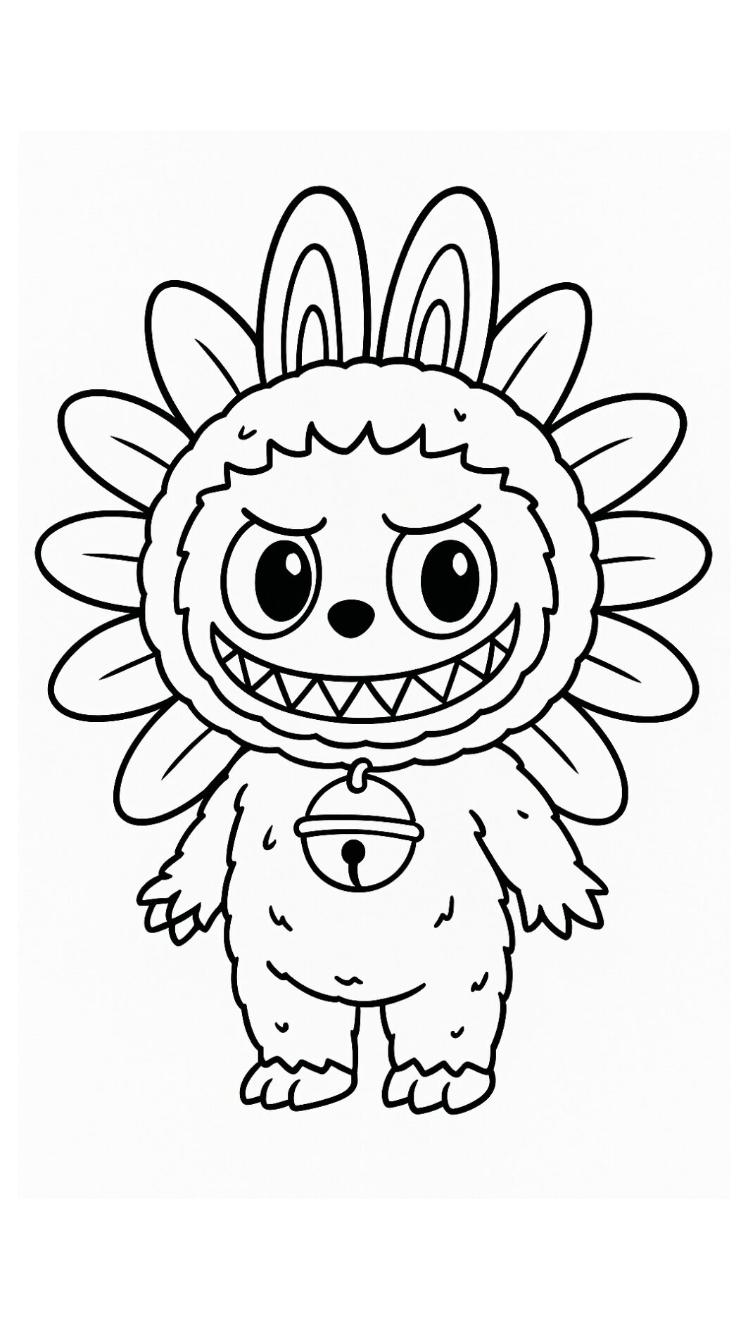 Imagem Labubu para Colorir PDF