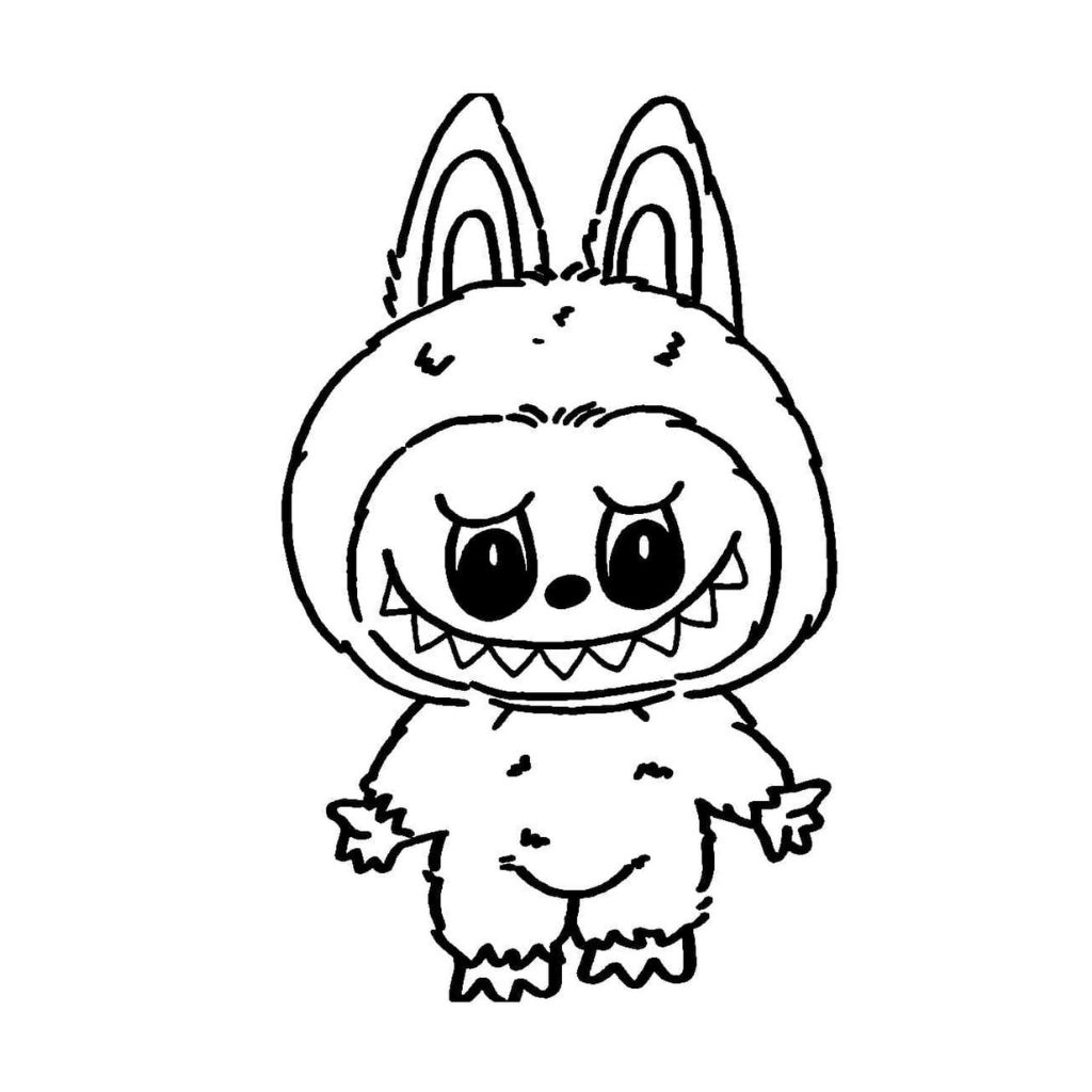 Labubu para Colorir para casa
