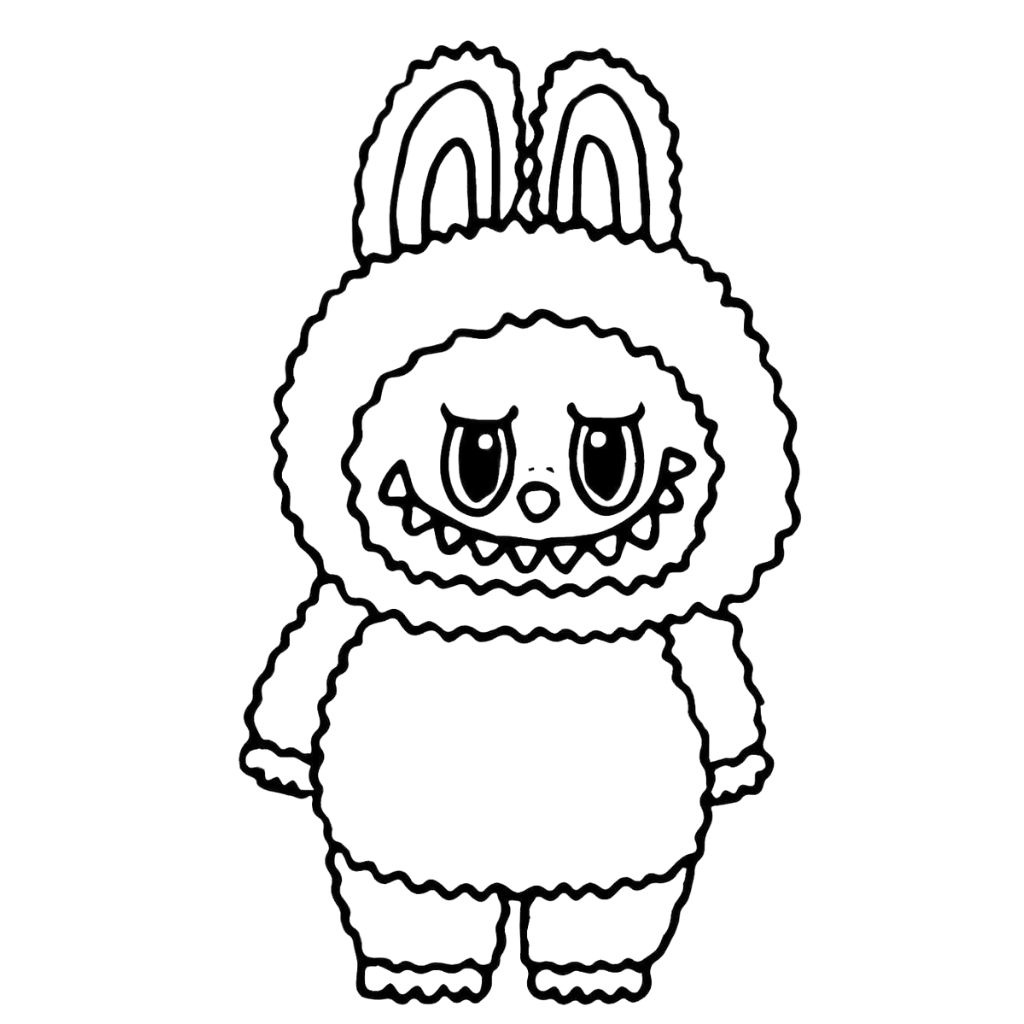 Labubu para Colorir baixar PDF