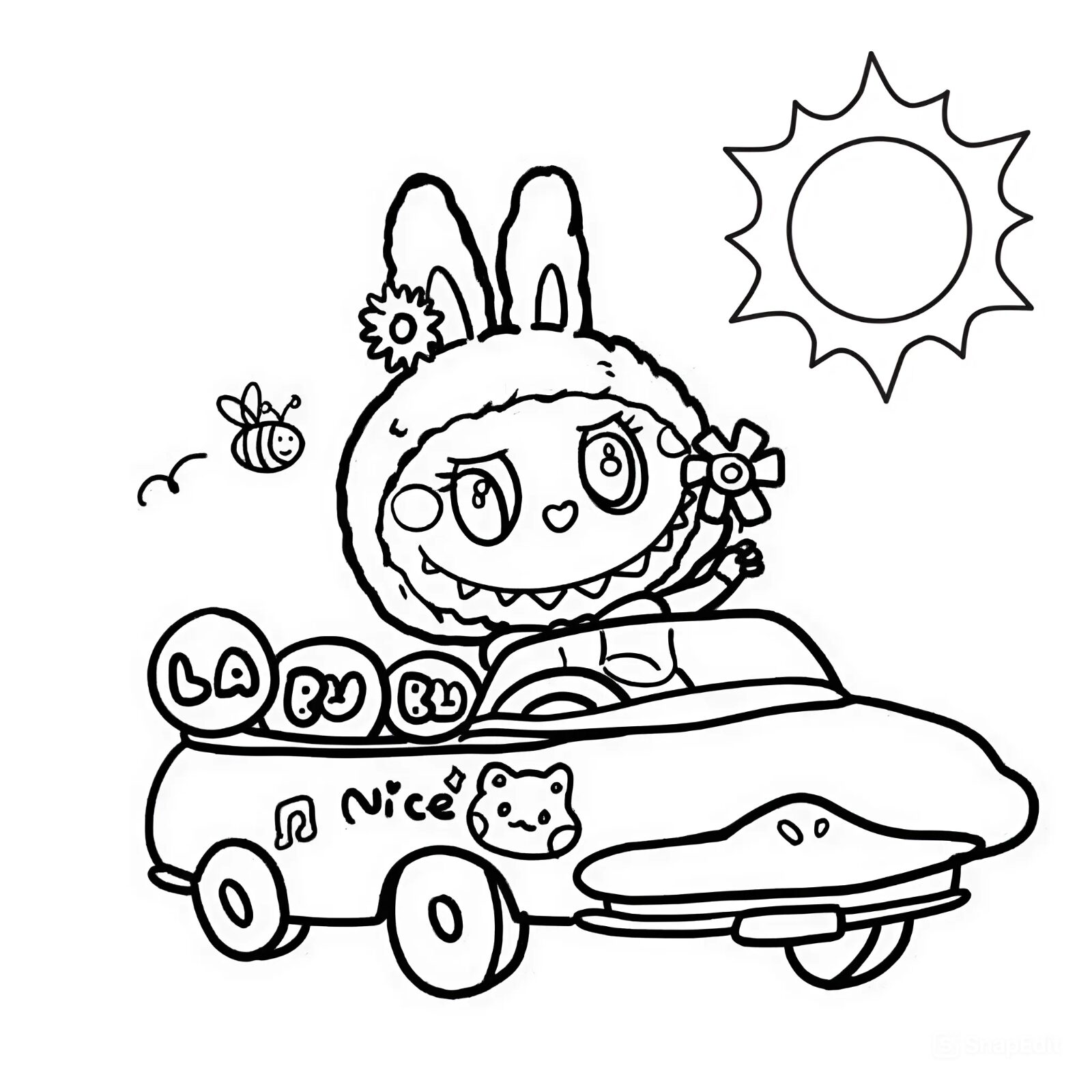 Baixar Labubu para Colorir