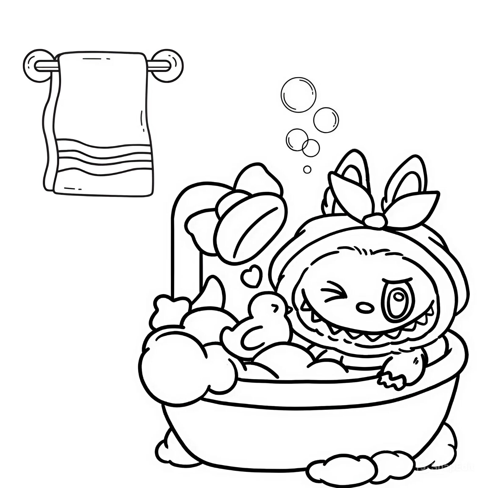 Imprimir Labubu para Colorir