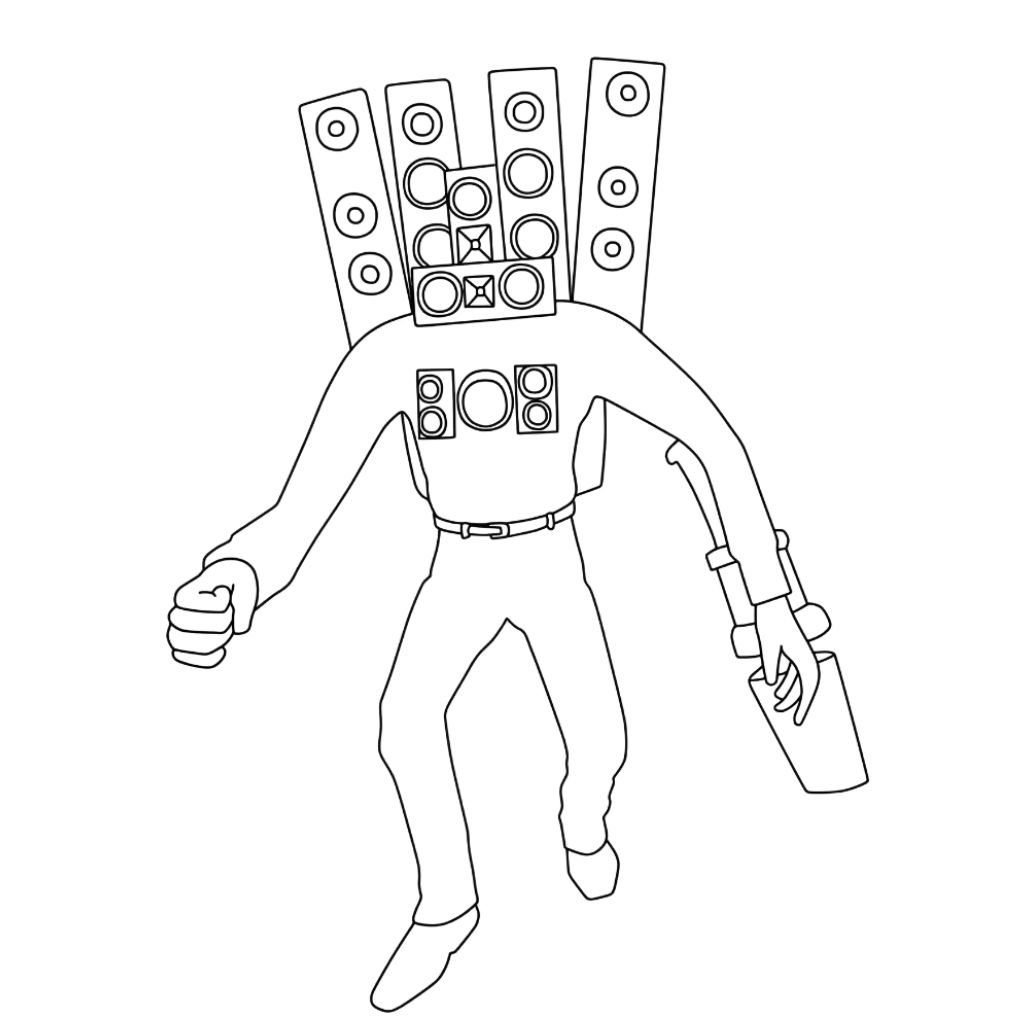 skibidi toilet para colorear