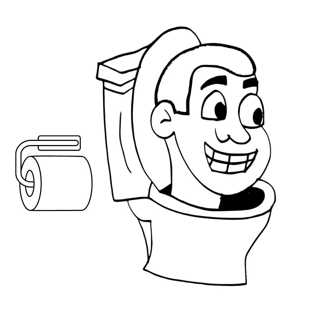 skibidi toilet coloring pages