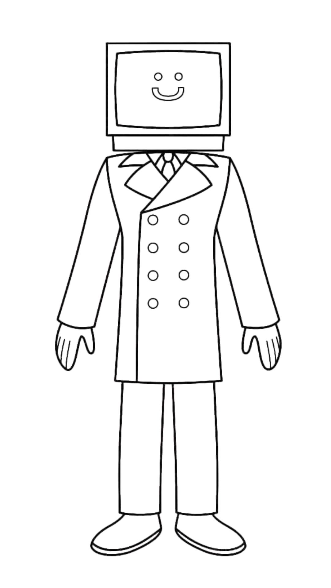 skibidi toilet para colorear e imprimir