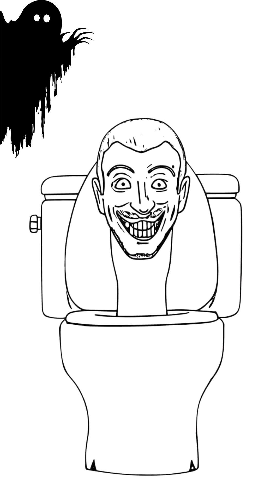 imagem skibidi toilet para colorir
