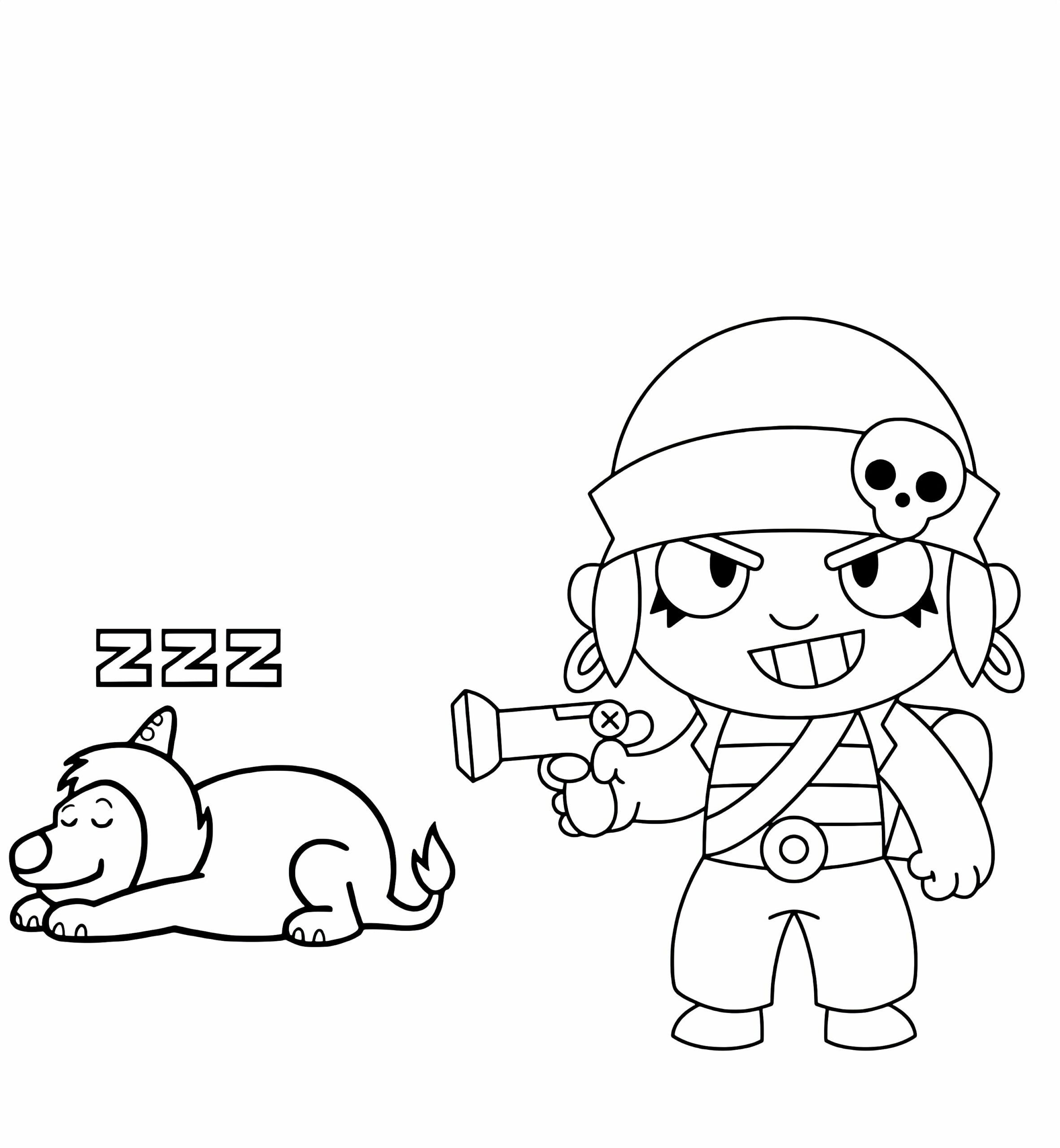 desenho para colorir brawl stars