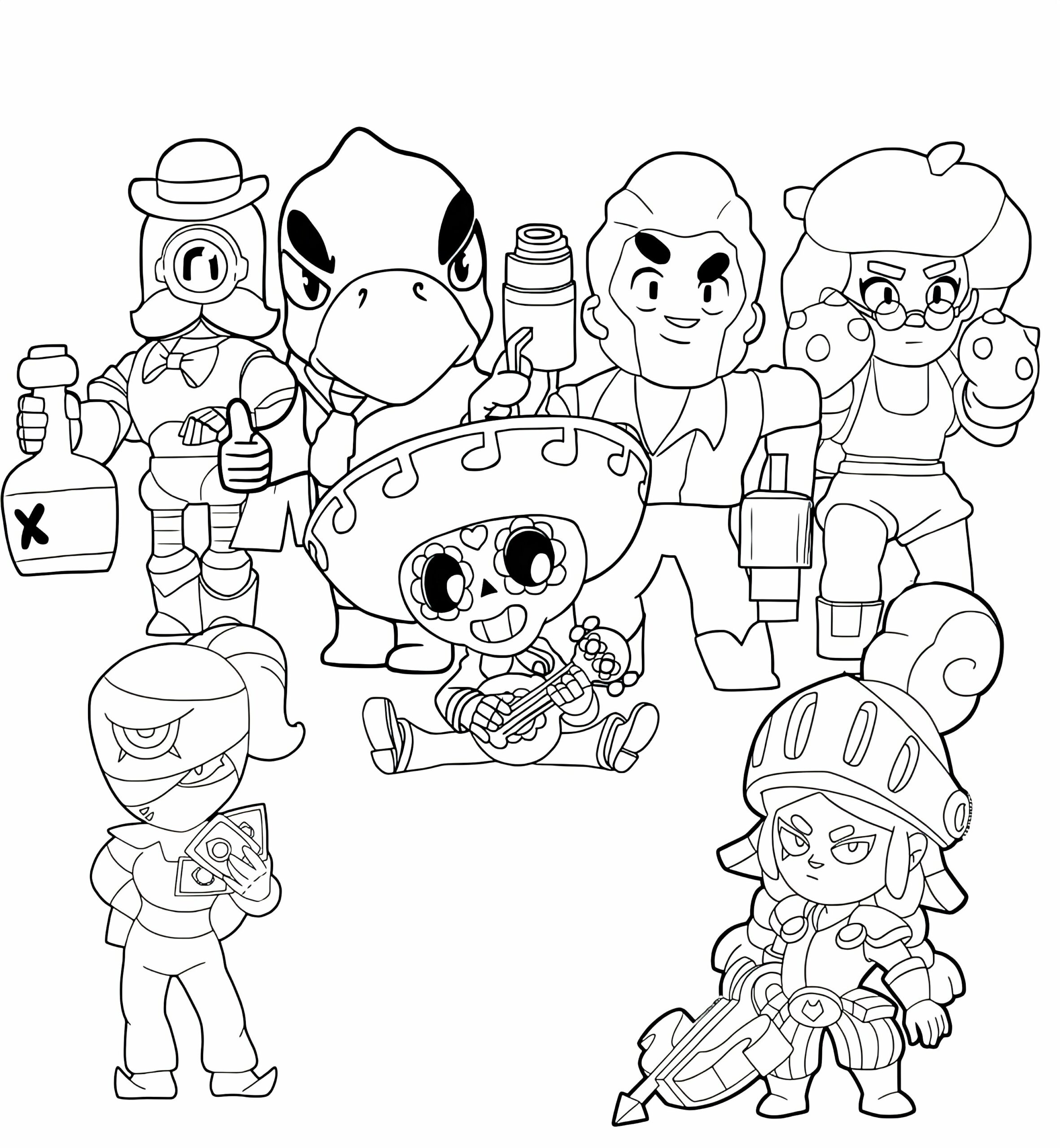 brawl stars desenhos para colorir