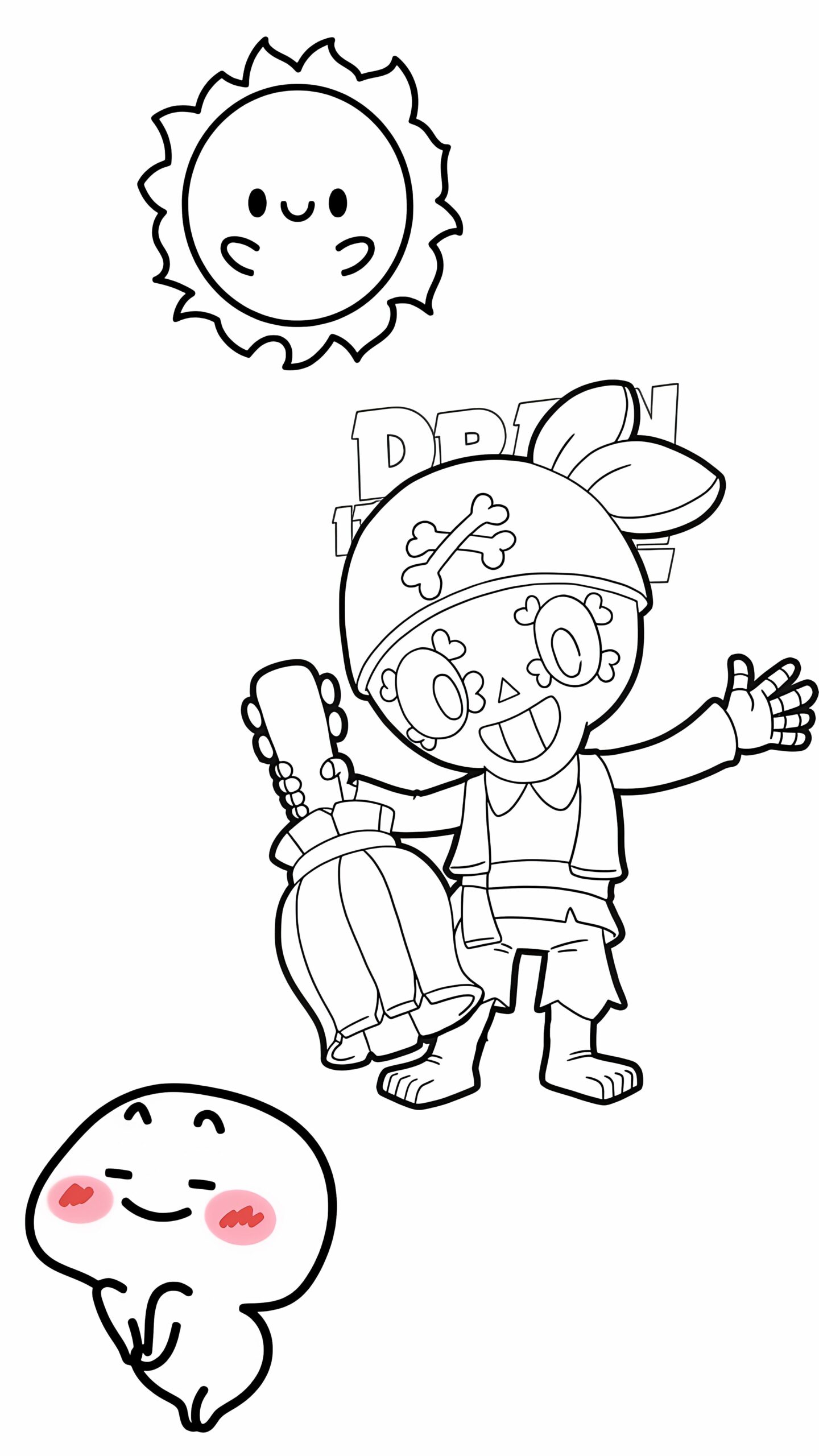 desenhos brawl stars para colorir