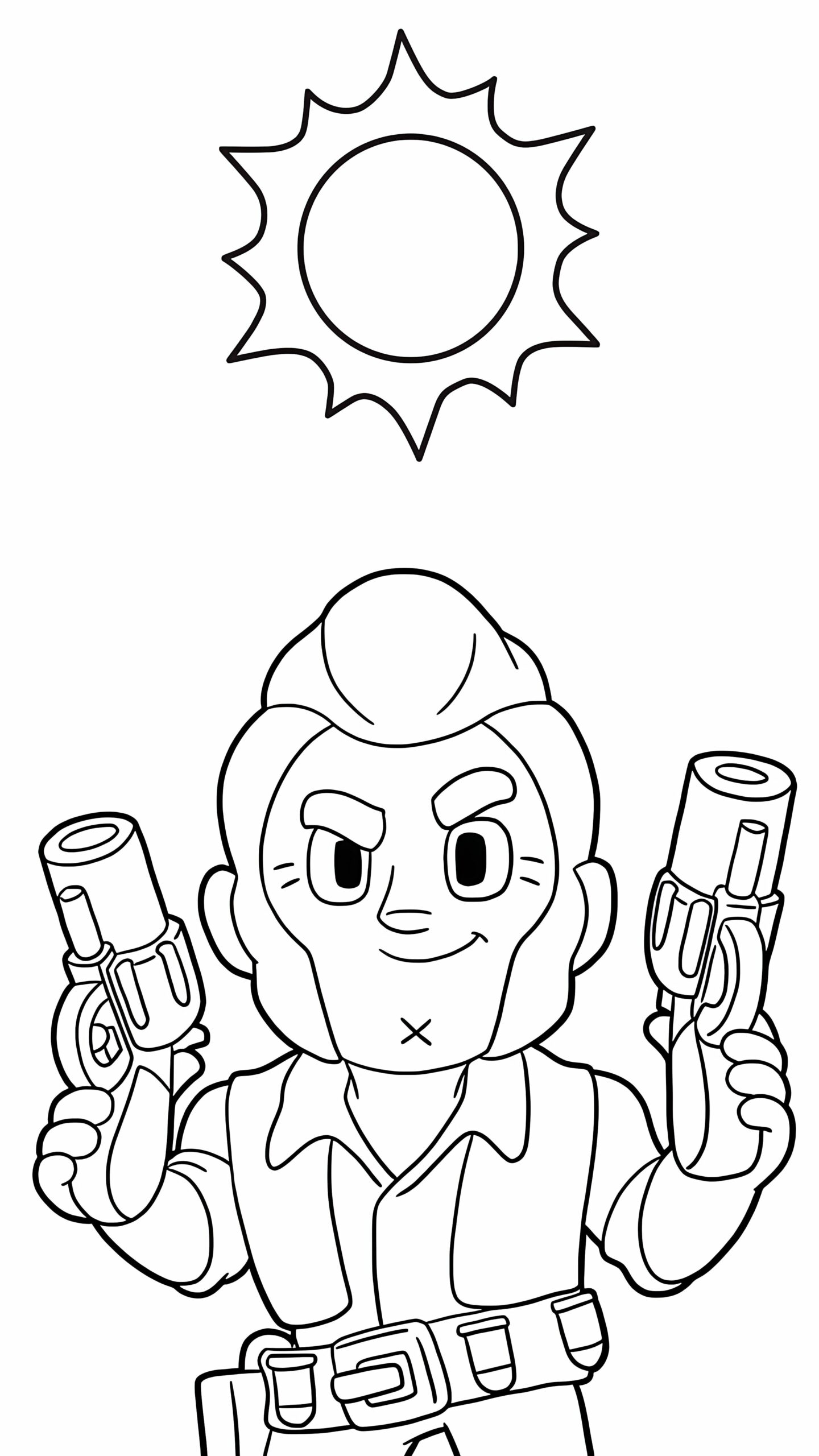 desenho do brawl stars para colorir