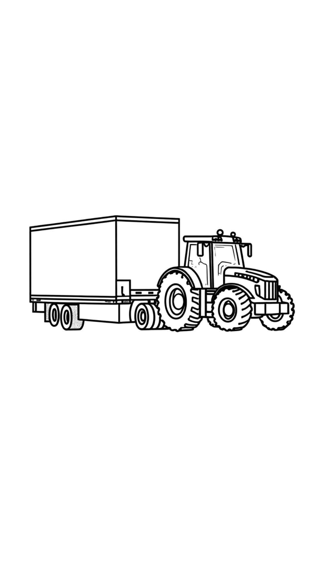 desenhos para colorir de trator