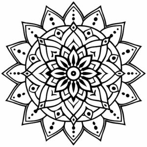 mandala para colorir