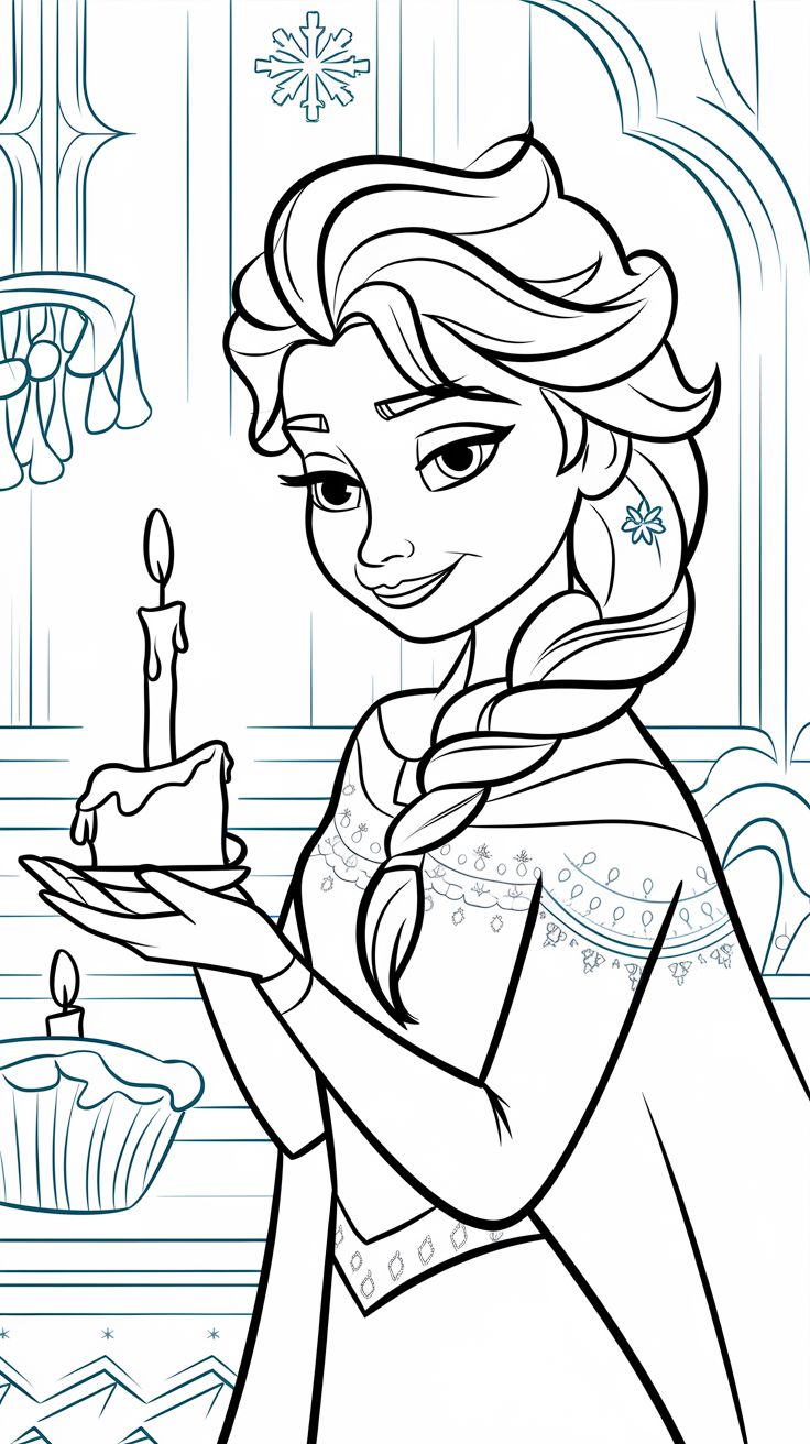 desenhos para colorir e imprimir da frozen