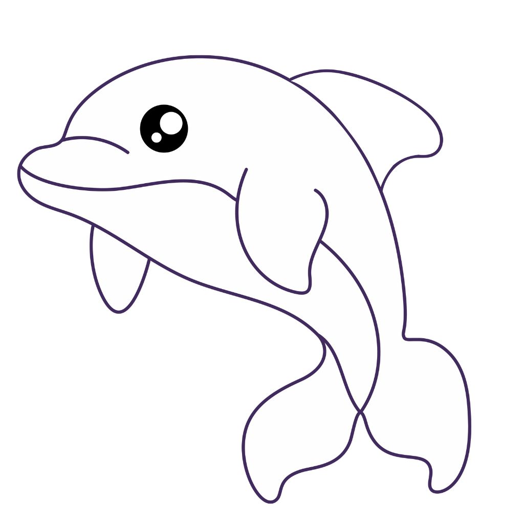 para colorir golfinho