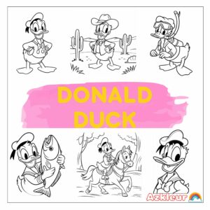 Donald Duck para colorir