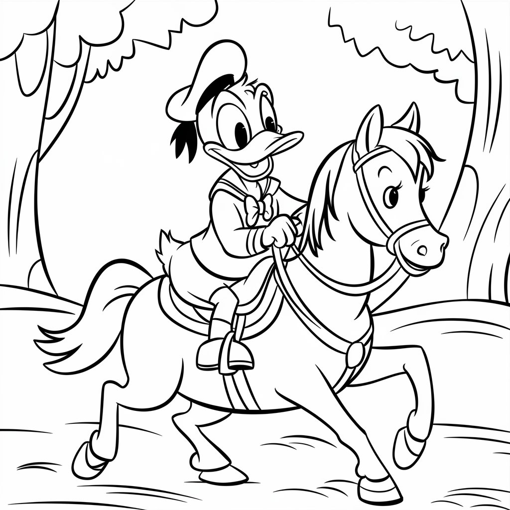 donald duck coloring pictures