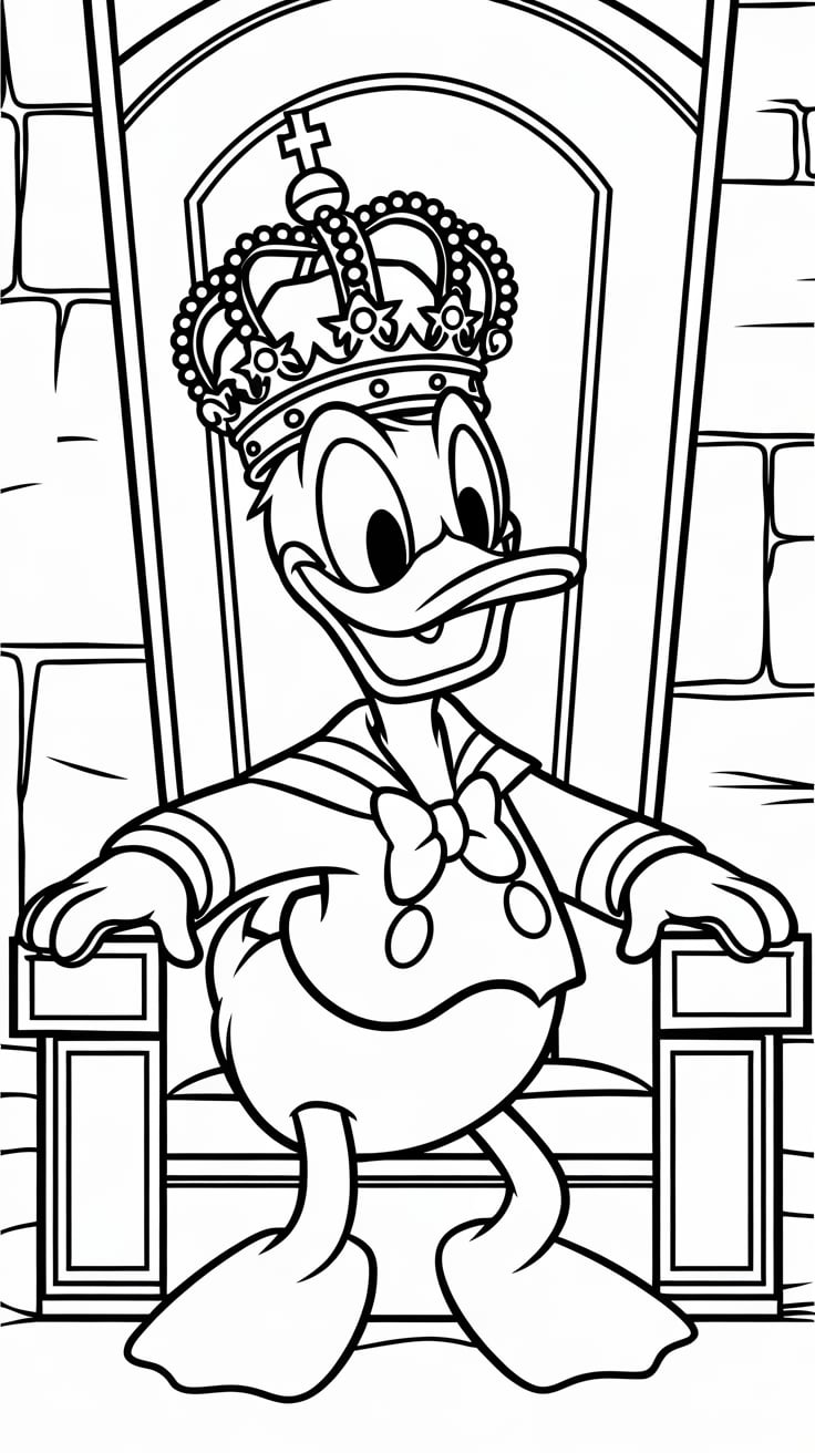 donald duck colorir