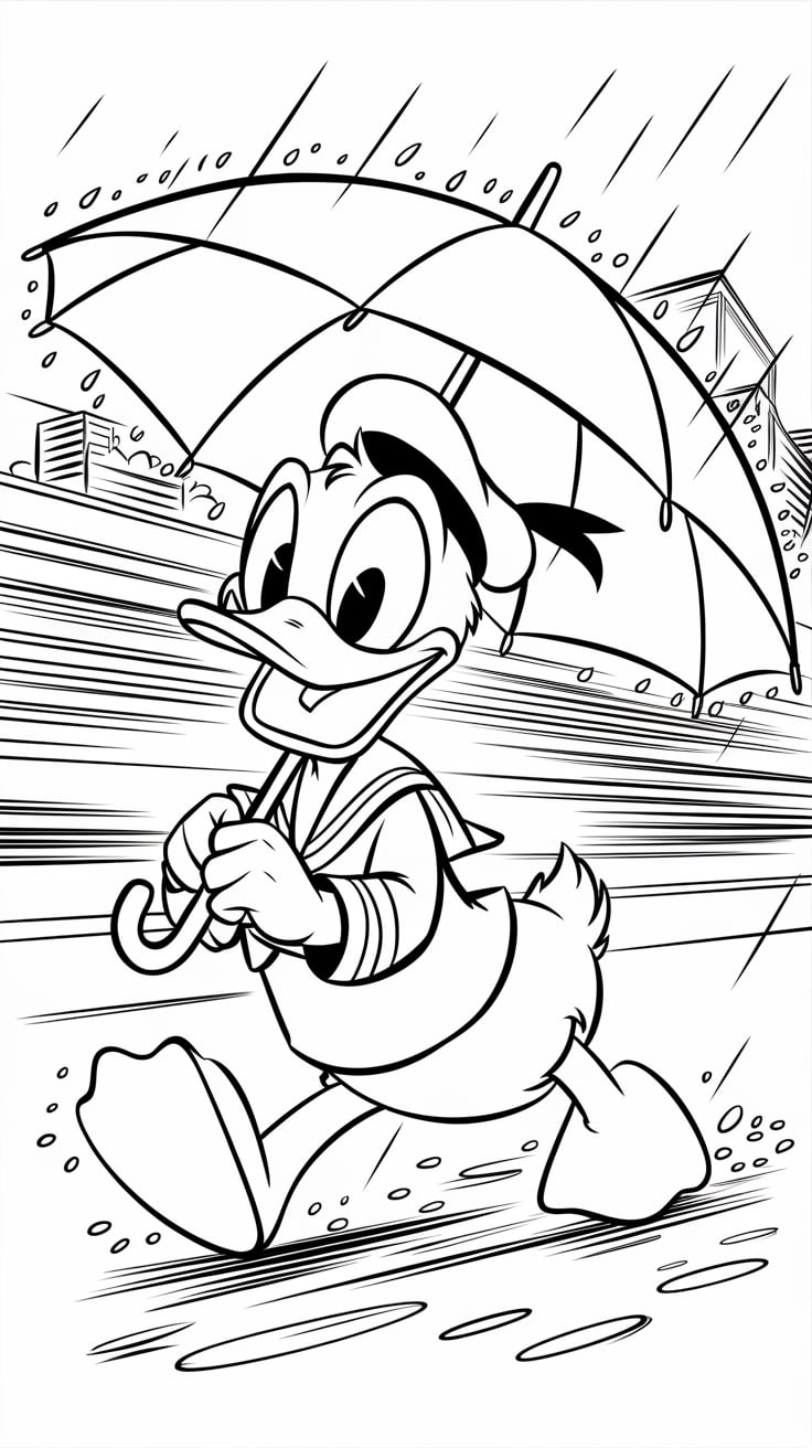 donald duck coloring sheets