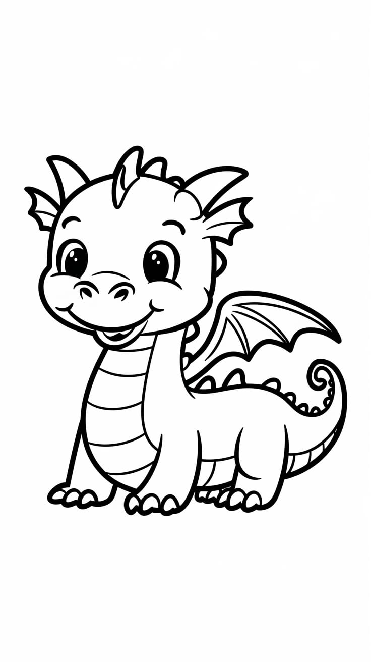 dragão desenho colorido