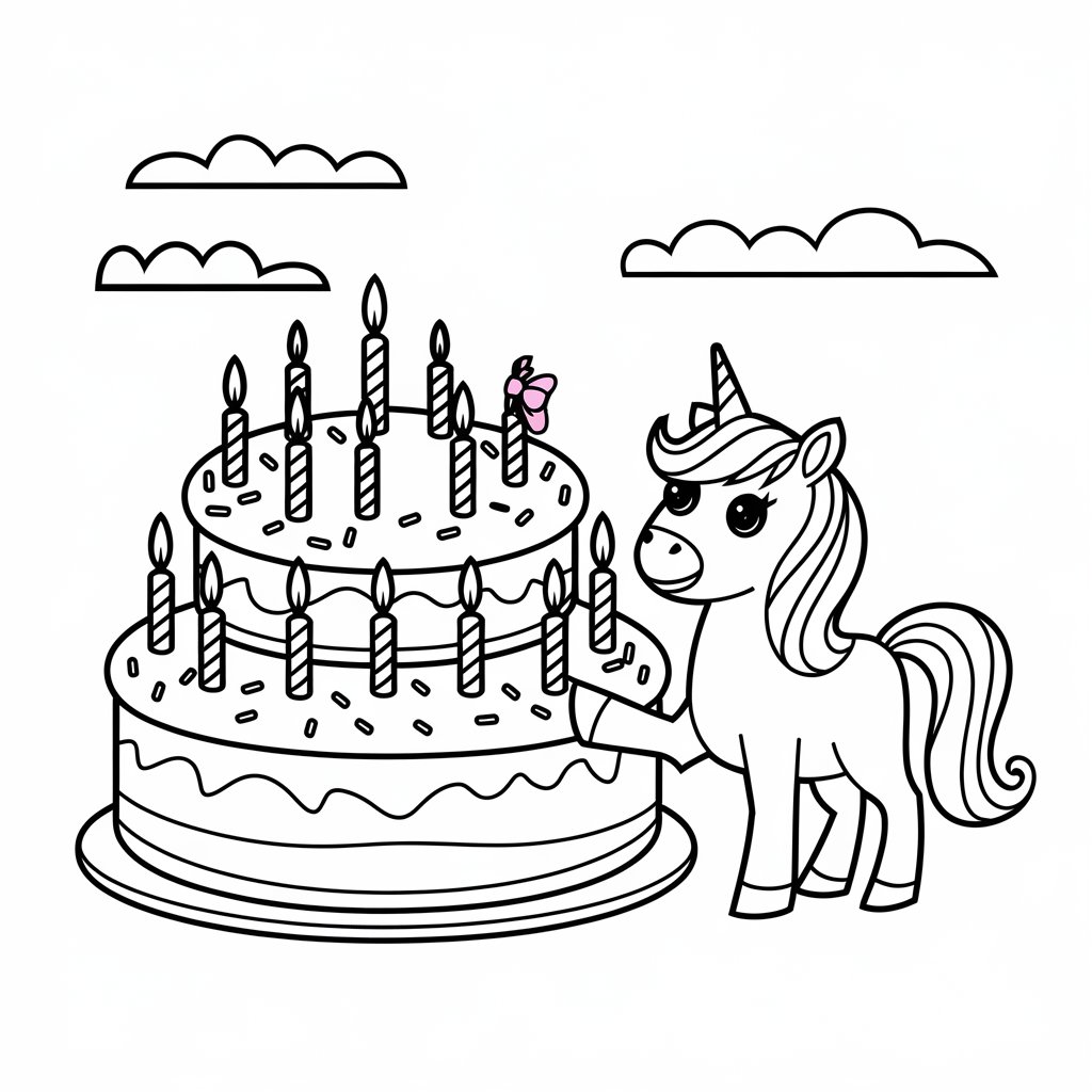 cachorro unicórnio para colorir