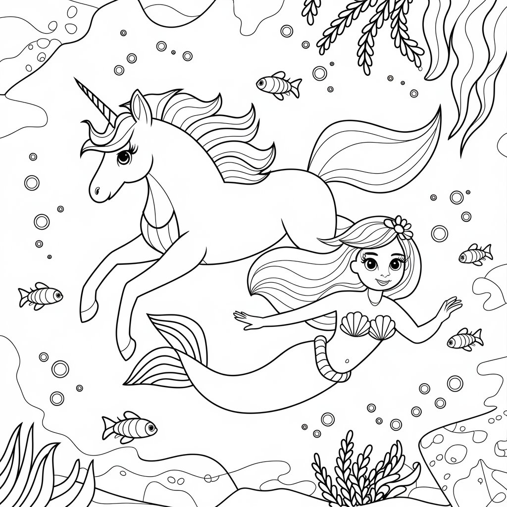 unicórnio para imprimir colorido