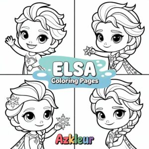 Elsa para Colorir