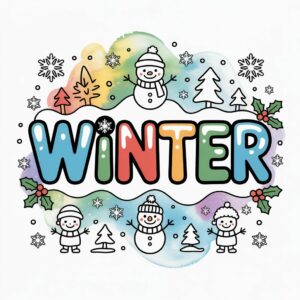 Inverno para Colorir