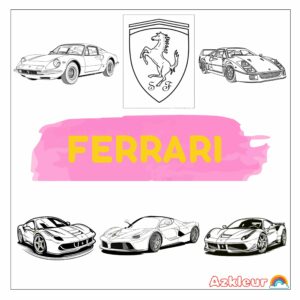 Ferrari para colorir