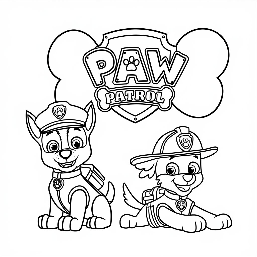 desenho para colorir patrulha canina