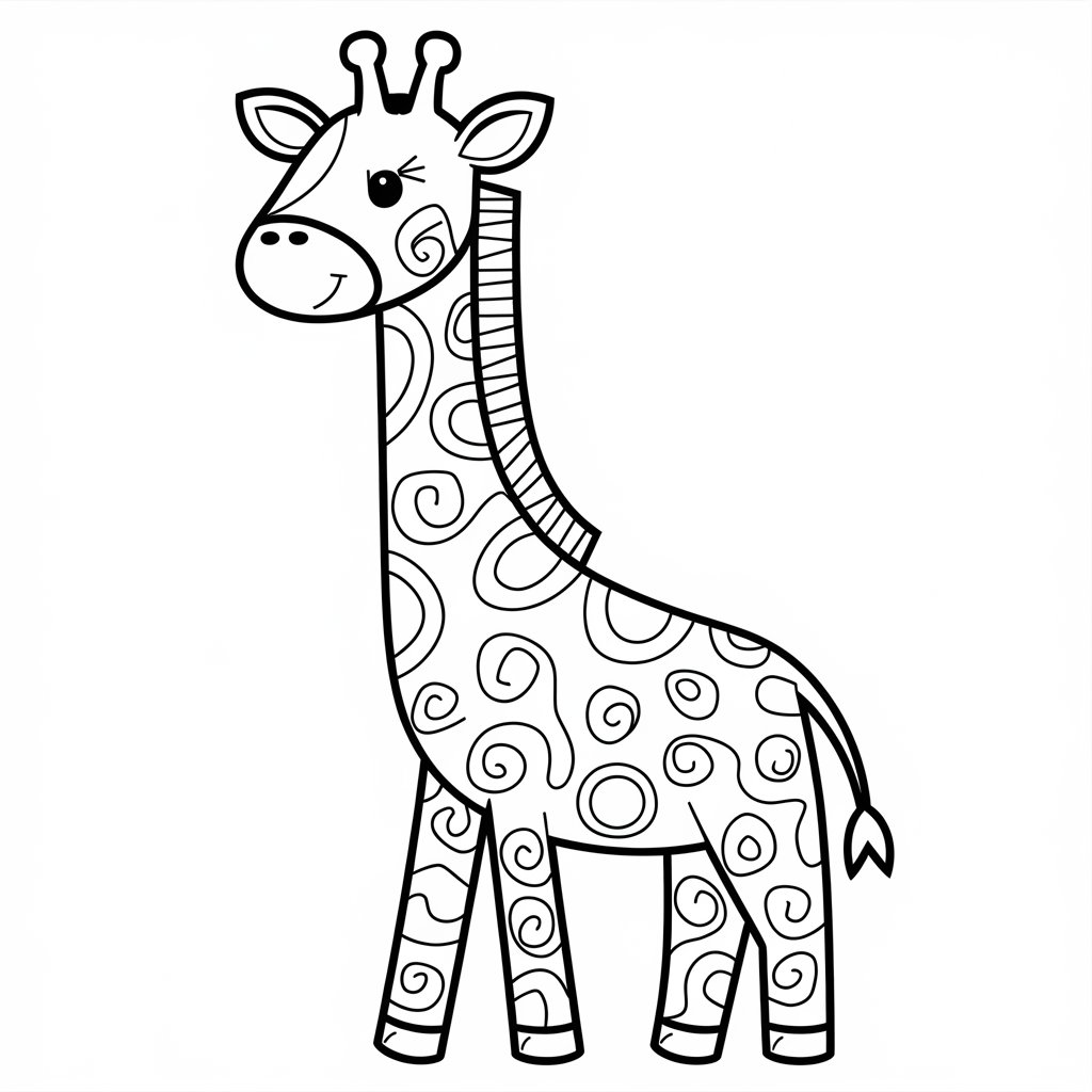 girafas para colorir