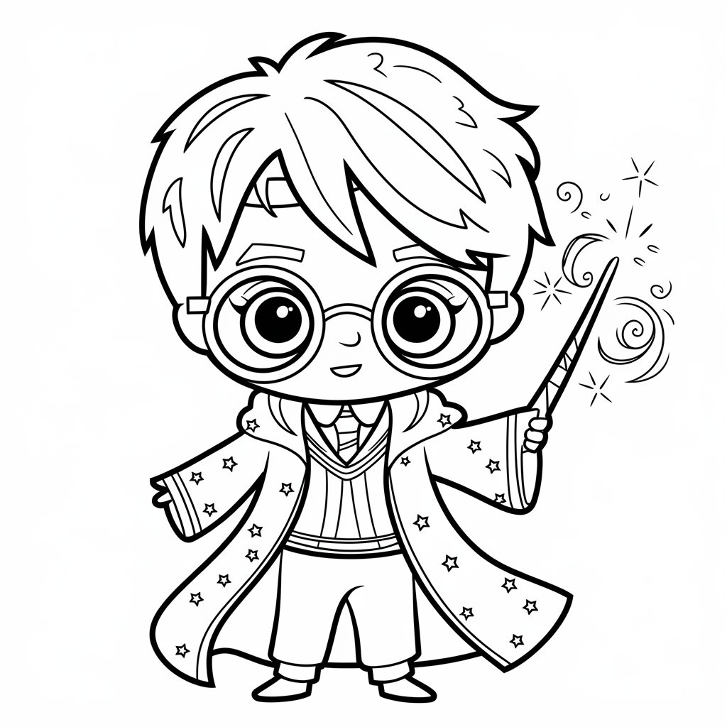 desenho do harry potter para colorir