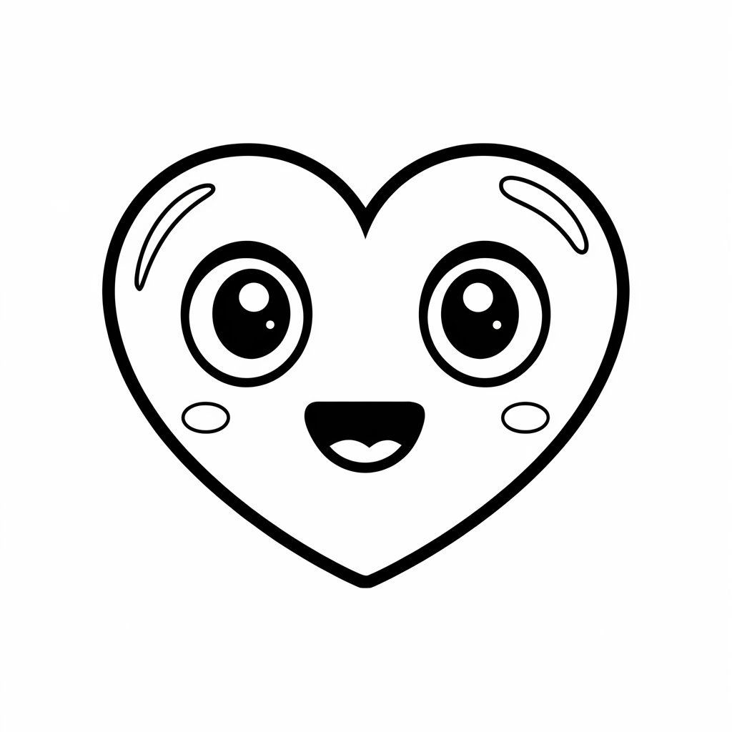 coração desenho colorido