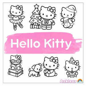 Hello Kitty para Colorir