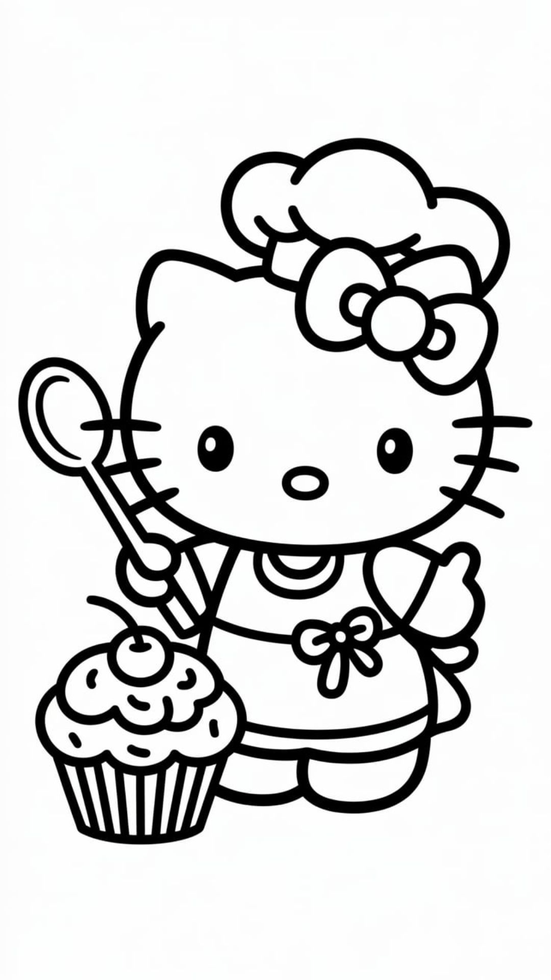 desenho da hello kitty para colorir e imprimir